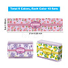 90Pcs 9 Styles Flower Pattern Soap Paper Tag DIY-WH0399-69-037-4