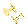 Rack Plating Brass Cuff Button KK-L151-10G-1