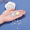 200Pcs 2 Style White Acrylic Enamel Beads SACR-YW0001-04-5