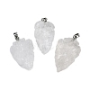 Raw Rough Natural Quartz Crystal Pendants G-G162-01P-03-1
