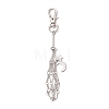 Moon Alloy Swivel Lobster Claw Clasps & Brass Cable Chains AJEW-JB01337-03-1