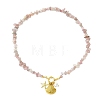 Ocean 304 Stainless Steel Shell Shape Starfish & Shell Pearl Pendant Necklaces NJEW-JN06023-2
