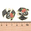Alloy with Black Enamel Pendants AL-CBA2919-02G-11-3