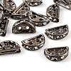 Brass Crystal Rhinestone Spacer Bars RB-T019-02A-B-1