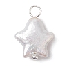 Natural Nucleated Baroque Keshi Pearl Pendants PALLOY-JF02900-02-3