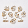 Faceted K9 Glass Rhinestone Charms RGLA-F053-A-001GS-1