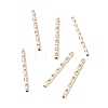 Rack Plating Brass Straight Tube Beads LS-KK-WH0061-03C-G-1