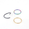 316L Stainless Steel Hoop Nose Rings WG46E6D-02-2