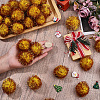 32Pcs Faux Fur Soft Sequins Pompom Ball DIY-SC0033-96B-3