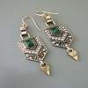 Alloy Rhinestone Dangle Earrings FS-WGCEAE4-01-5