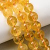 Natural Citrine Beads Strands G-E326-8mm-01A-1