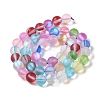 Electroplated Synthetic Moonstone Beads Strands G-C131-B01-02-2