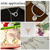 Anti-Tarnish 200Pcs Rhodium Plated 925 Sterling Silver Open Jump Rings STER-PH0001-50-7