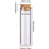 Empty Small Glass Cork Bottles AJEW-BC0003-05-3