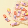 12Pcs 3 Styles Opaque Resin Cabochons CRES-FS0001-10-5