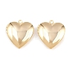 Heart Brass Locket Pendants KK-K414-12D-G-1