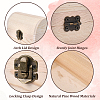 Wood Treasure Chest Storage Boxes with Hinged Lid and Metal Clasps AJEW-GF0014-35B-6