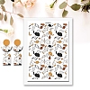 Cat Pattern Ceramics Clay Water Transfer Paper PW-WG39513-11-1