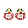 Christmas Alloy Enamel Pendants FIND-I067-02KCG-12-1