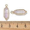 Natural Amethyst Faceted Double Terminal Pointed Pendants G-G181-05G-02-3