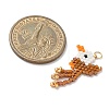 Glass Seed Beaded Bird Pendants PALLOY-MZ00920-03-2