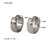 Stylish 304 Stainless Steel Hoop Earrings YF2015-1-1