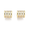 Brass Pave Cubic Zirconia Beads KK-N231-326-2