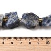Raw Rough Natural Blue Spot Jasper Beads Strands G-Z087-B01-5