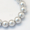 Baking Painted Pearlized Glass Pearl Round Bead Strands X-HY-Q003-10mm-62-2