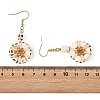 Dyed Synthetic Turquoise Dangle Earrings for Women EJEW-MZ00778-5
