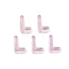 UV Plating Transparent Acrylic European Beads OACR-M027-02L-01-1