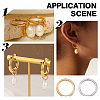 20Pcs 2 Colors 202 Stainless Steel Huggie Hoop Earrings EJEW-BBC0002-35-6