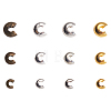 Brass Crimp Beads Covers KK-CJ0001-13-3