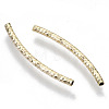 Brass Curved Tube Beads KK-R112-033B-NF-3