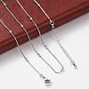 Brass Satellite Chains Necklaces for Women NJEW-D302-33P-2