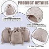 Beebeecraft 24Pcs Burlap Packing Pouches Drawstring Bags ABAG-BBC0001-07A-6