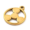 304 Stainless Steel Charms STAS-Q306-01G-D-2