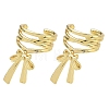 Brass Cuff Earrings for Women EJEW-A167-26G-4