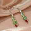Christmas Glass Beads Dangle Earrings EJEW-JE01624-5