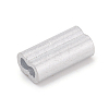 Aluminum Slide Charms/Slider Beads ALUM-WH0164-58-1mm-1