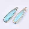 Transparent Glass Pendants LS-GLAA-T007-15C-2