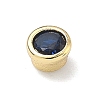 Flat Round Brass Micro Pave Cubic Zirconia Cabochons KK-P345-13G-A09-2