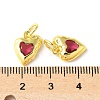 Brass Micro Pave Cubic Zirconia Pendants KK-U067-10G-02-3