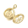 Brass Micro Pave Clear Cubic Zirconia Diffuser Locket Pendants KK-A303-28B-G-2