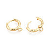 Brass Hoop Earring Findings KK-N263-128G-2