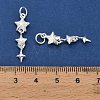 925 Sterling Silver Tassel Pendants STER-P071-09S-4