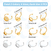 Unicraftale 24Pcs 8 Styles Stainless Steel Ring Components STAS-UN0047-48-3
