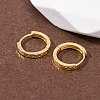 925 Sterling Silver Textured Hoop Earrings for Women EJEW-K317-05G-3