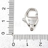 316 Stainless Steel Lobster Claw Clasps STAS-C154-02D-P-3