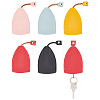 5Pcs 5 Colors Creative Pull Out Key Sleeve KEYC-CP0001-06-1